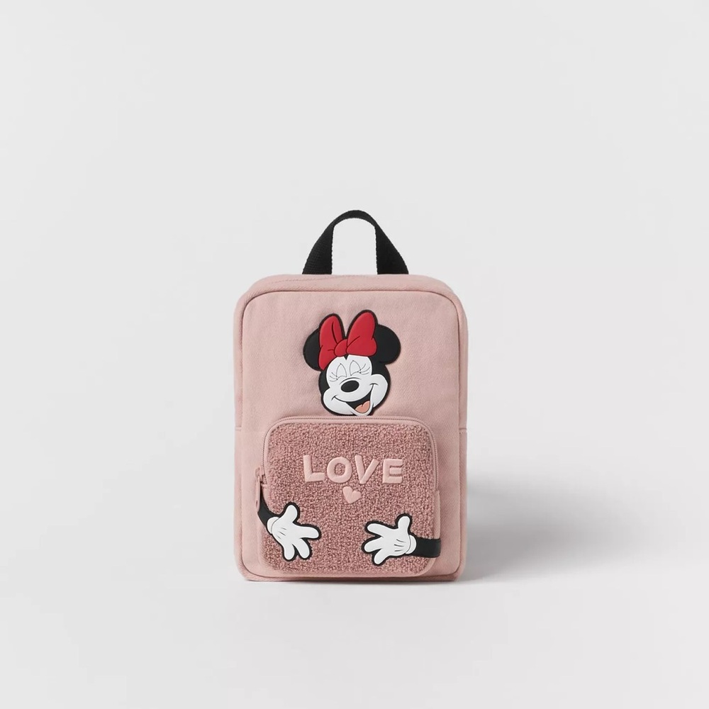 Zara Pink Minnie Mouse Kids Backpack